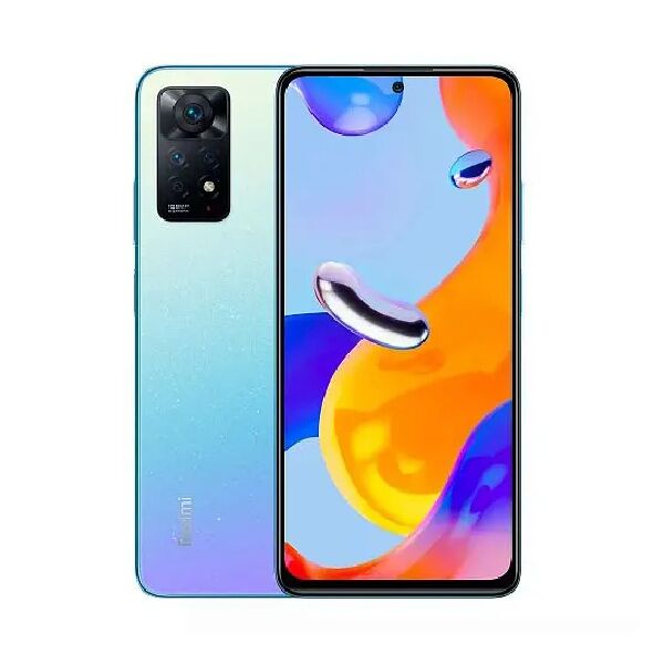 xiaomi redminote11prostarblue  redmi note 11 pro 16,9 cm (6.67) doppia sim android 11 4g usb tipo-c 6 gb 128 gb 5000 mah blu - garanzia italia