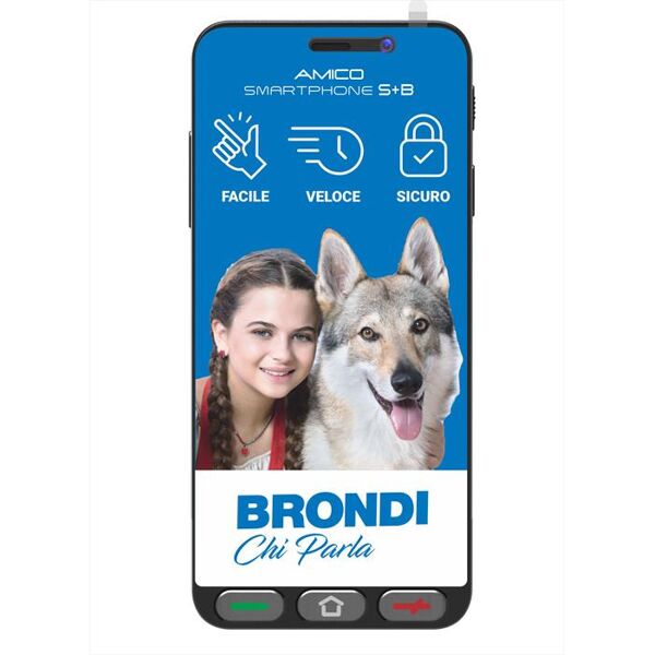 brondi amico smartphone s+b-nero