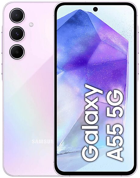 Samsung Galaxy A55 5G 256GB, 256 GB, Awesome Lilac