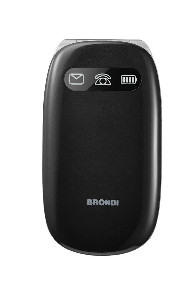 Brondi Amico Comfort 7,11 cm (2.8) Nero Telefono di livello base