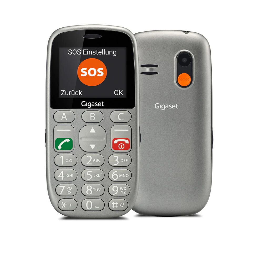 Siemens Gigaset GL390 5,59 cm (2.2) 88 g Argento Telefono cellulare basico