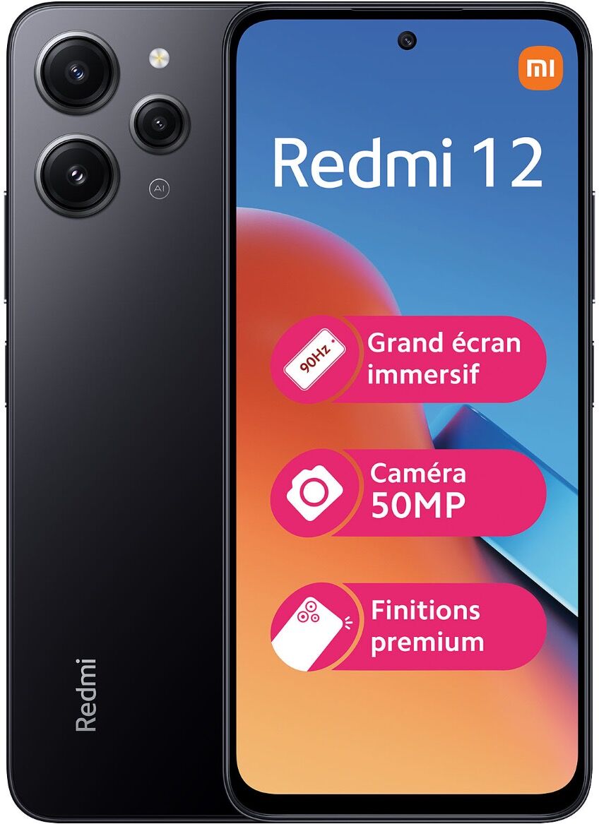 Xiaomi Redmi 12 4G 128GB 4GB RAM Dual Sim Black Europa