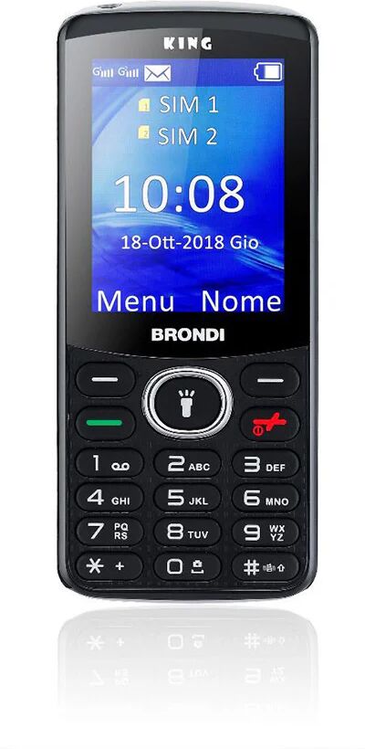 Brondi King 6,1 cm (2.4) Nero Telefono cellulare basico