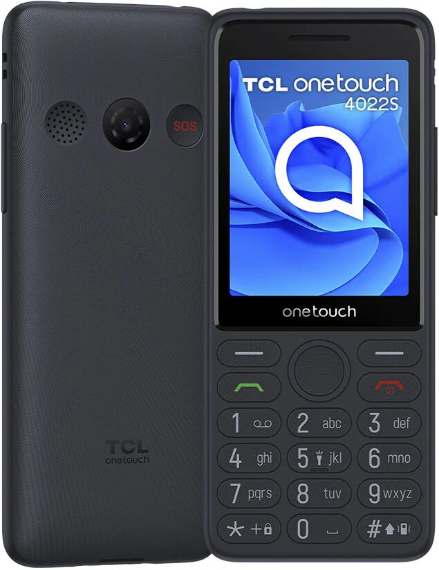 TCL Onetouch 4022s 7,11 cm (2.8) 75 g Grigio Telefono per anziani