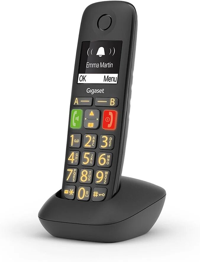 Siemens Gigaset E290 Telefono analogico/DECT Identificatore di chiamata Nero