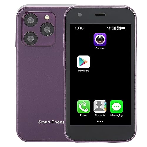 HEEPDD Smartphone, 2GB 16GB 3 Inch Dual SIM WiFi Smartphone voor Thuis (Paars)