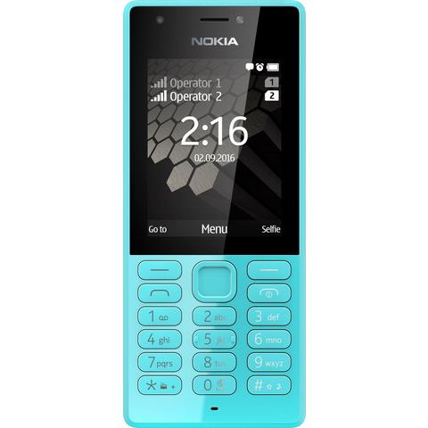 Nokia 216 - DualSIM-gsm, 6,1 cm (2,4 inch) display, NOKIA S30+  - 49.99 - blauw