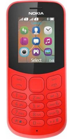 Nokia 130 DualSIM-gsm (4,6 cm / 1,8 inch)  - 39.99 - rood