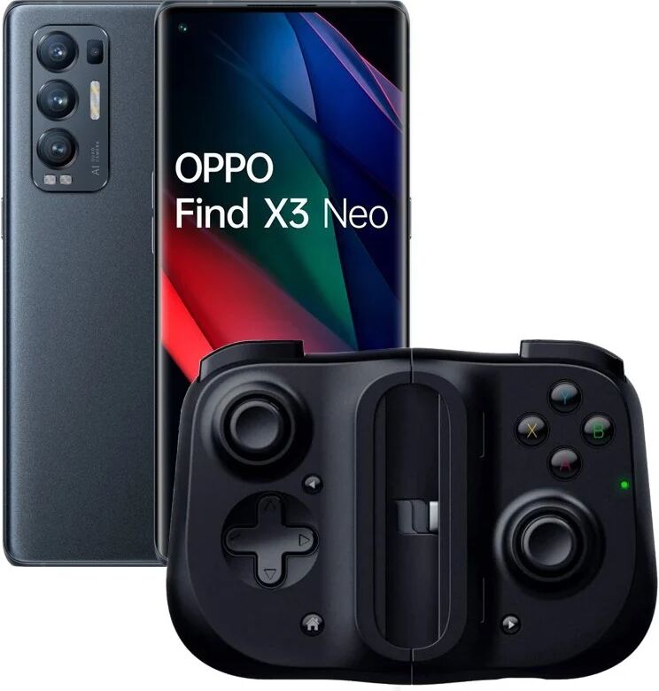 Oppo Pack oppo find x3 neo 12gb/256gb preto + razer kishi gamepad