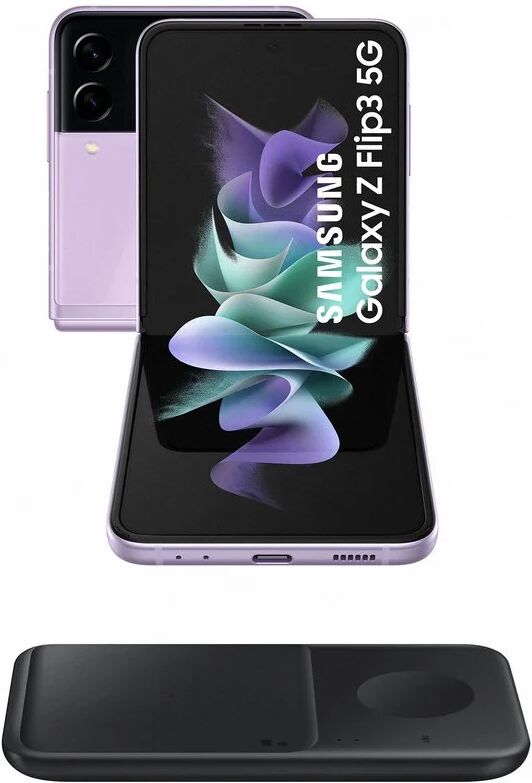 Samsung galaxy z flip3 5g 8gb/256gb 6.7'' violeta + wireless charger duo