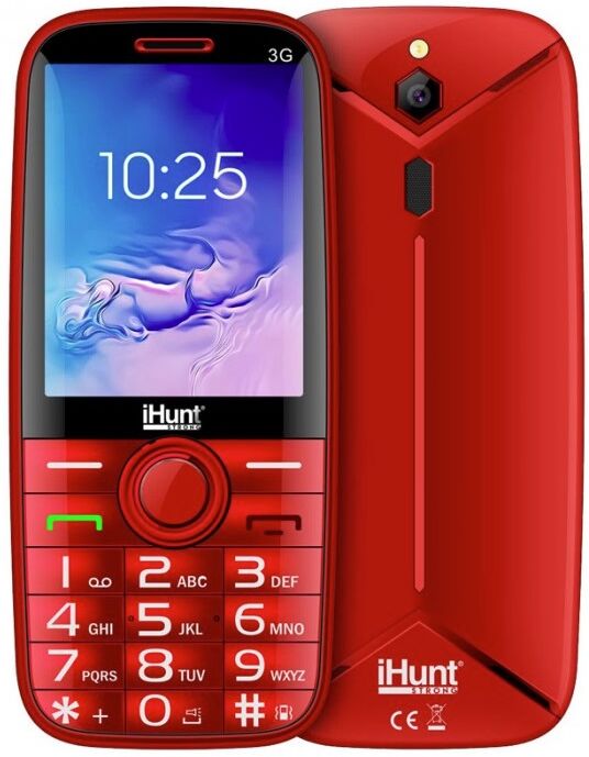 Ihunt Telemóvel 2,8" Dual Sim Bluetooth / Rádio Fm / Lanterna (vermelho) - Ihunt I5 3g