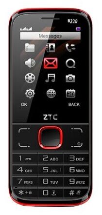 Ztc Telemóvel B220 Dual Sim (preto / Vermelho) - Ztc