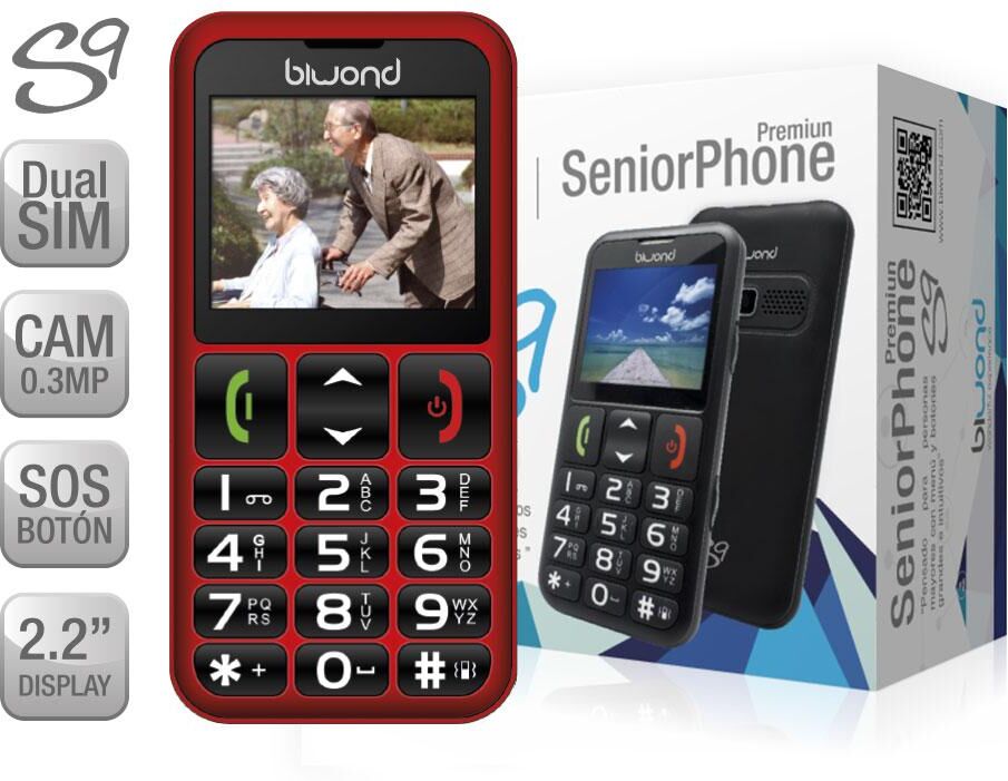 Biwond Seniorphone S9 Dual Sim (vermelho) - Biwond