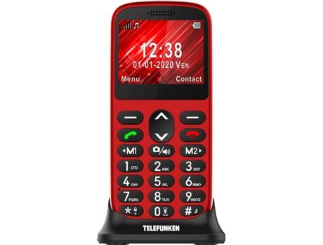Telefunken Telemóvel Sénior S420 (2.31'' - 2G - Vermelho)