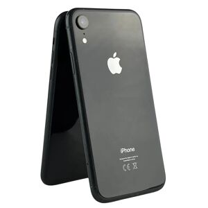 Apple iPhone XR 64GB Black  Garanti 1år   (sprucken baksida, SKAL ingår)  Som ny