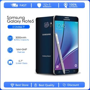 Samsung Galaxy Note 5 N920F Refurbished-Original Octa Core 5.7Inch 4GB RAM 32GB ROM 16.0MP LTE 4G Android Smartphone MobilePhone