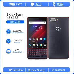 BlackBerry KEY2 LE Refurbished-Original Octa-core 13 MP 4.5" 3500 mAh 3GB RAM 32GB 64GB ROM 3G 4G LTE Cellphone