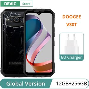 Global Version DOOGEE V30T Smartphone Dimensity 1080 Octa Core 10800mAh Large battery 66W  charging 120Hz 6.58" FHD+ Display