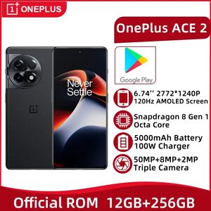 Global ROM Oneplus ACE 2 5G 12GB 256GB Snapdragon 8 Gen 1 6.74'' 120Hz AMOLED Screen 50MP Triple Camera