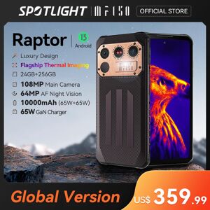 [World Premiere] IIIF150 Raptor Rugged Smartphone Thermal Imaging 6.8'' 120Hz 10000mAh 12GB+256GB 108MP UltraThin Rugged