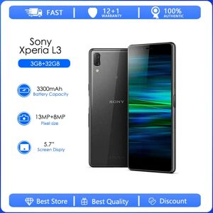 Sony Xperia L3 L3312 Refurbished-Original Octa-core 3GB RAM 32GB ROM 13MP Dual Camera LTE 4G Fingerprint Android Cellphone