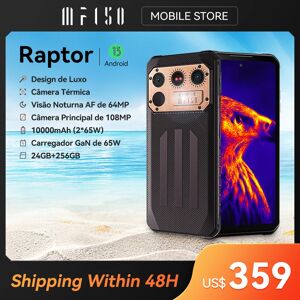 IIIF150 Raptor Rugged Machine Thermal Imaging 6.8'' 120Hz Display 12GB+256GB 108MP+64MP Night Vision 10000mAh Device