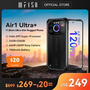 [World Premiere] IIIF150 Air1 Ultra+ Rugged Smartphone 6.8' FHD+ 12GB 256GB 7000mAh Ultra-thin Rugged 120Hz G99 64MP phone