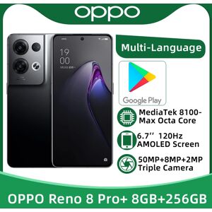 OPPO Reno 8 Pro Plus 5G MTK Dimensity 8100-Max Octa Core 6.7'' 120Hz AMOLED Screen 50MP Triple Camera 4500 Battery 80W Charger