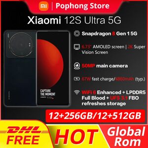 Global Rom Xiaomi 12S Ultra 12GB 256GB 6.73 inch 2K AMOLED flexible display Snapdragon Gen 8+ Octa Core 67W  Charge NFC