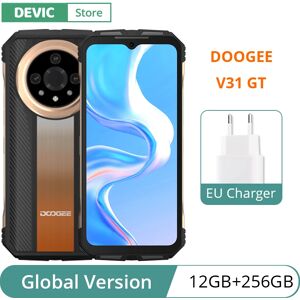 DOOGEE V31 GT 5G Global Version Smartphone Dimensity 1080 Octa Core 10800mAh Large battery 6.58 120Hz Display 66W  Charging