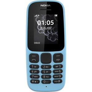 (Blue) Nokia 105 (2017) Dual Sim   4MB   4MB RAM