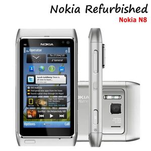 Nokia Refurbished Android Cell Phone Nokia N8 Mobile Phones 16GB ROM 256MB RAM Single SIM Smartphone 1200mAh, 12MP, 3.5"