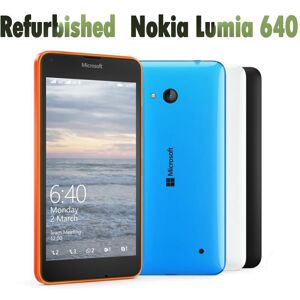 Refurbished Nokia Unlocked Original Nokia Lumia 640 single SIM & Dual SIM 5.0inch 8MP Quad core 8GB ROM 1GB RAM Mobile Phone