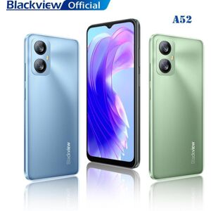 Blackview A52 New Smartphone 2GB 64GB 6.5 Inch Android 12 Cellphone Octa Core Mobile Phone 5180mAh Dual 4G 13MP Rear Cameras