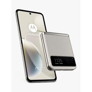 Motorola Razr 40 Foldable Smartphone, 8GB RAM, 6.9â€�, 5G, SIM Free, 256GB - Vanilla Cream - Unisex