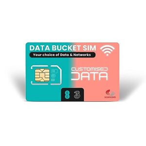 Scancom Build your own Data Sim Card - Choose your Data Bucket combination between EE, Three, O2, and Vodafone (EE and Three, 500GB)