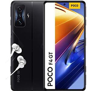 Xiaomi Poco F4 Gt 5G Smartphone 12+256Gb, Display Amoled E4 120Hz 6.67 Inch, Triple Camera 64Mp, 4700Mah Hypercharge 120W, Stealth Black