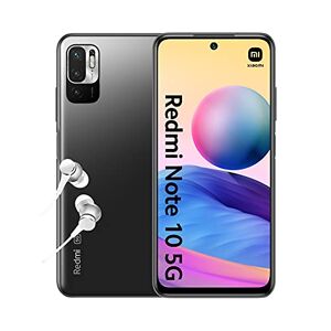 Xiaomi Redmi Note 10 5G Smartphone + Headphones (6.5 inches) FHD+ Display, 128 GB Memory, 4 GB RAM, 48 MP Triple Rear Camera, 8 MP Front Camera, Dual SIM, Android 11 Grey [Exclusive to Amazon]