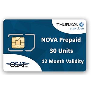 OSAT Thuraya Satellite Phone NOVA SIM with 30 Units (35 Minutes)