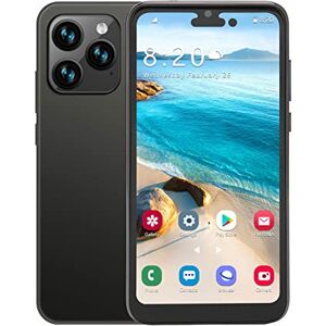 Dpofirs I14pro Max Smartphone 4G Mobile Phones, Android 11 SIM Free Unlocked, 4000mAh Dual SIM Phone 4GB+64GB with 6.1in Screen, 8MP+16MP Camera, Face unlocking, GPS(Black)