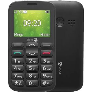 Doro 1380 Black 2.4 8MB 2G Dual SIM Unlocked & SIM Free Mobile Phone