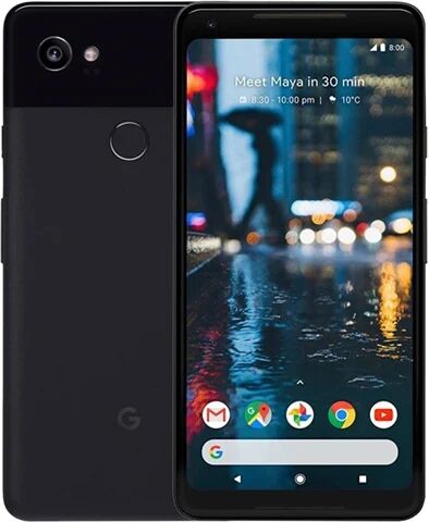 Refurbished: Google Pixel 2 XL 64GB Just Black, Unlocked B