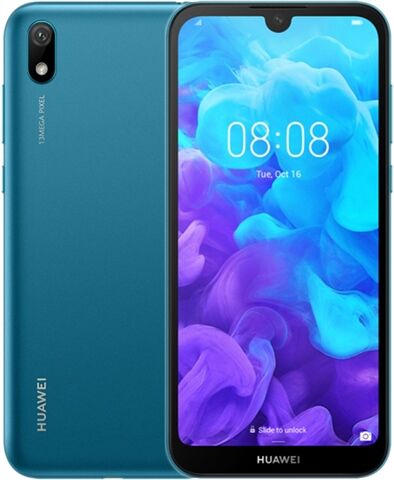 Refurbished: Huawei Y5 (2019) Dual Sim 16GB Sapphire Blue, Unlocked C