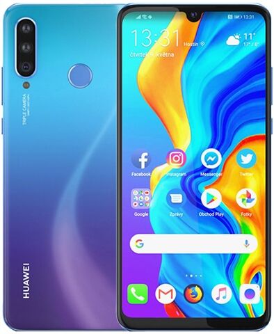 Refurbished: Huawei P30 Lite 6GB+256GB Peacock Blue, Unlocked B