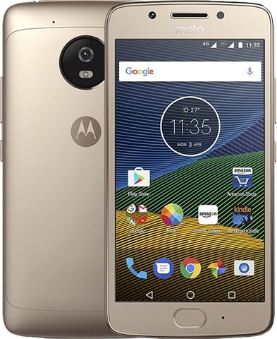 Refurbished: Motorola Moto G5 Dual Sim (2GB+16GB) Gold, Unlocked B