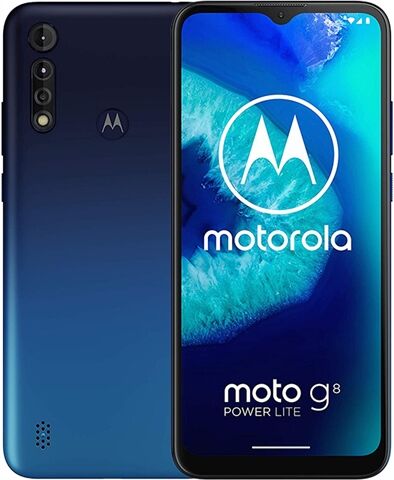 Refurbished: Motorola Moto G8 Power Lite Dual Sim 64GB Royal Blue, Vodafone B