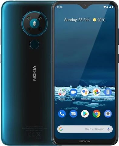 Refurbished: Nokia 5.3 Dual Sim (4GB+64GB) Cyan, Unlocked B