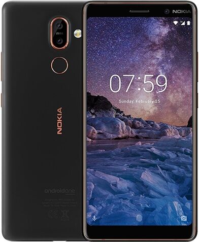 Refurbished: Nokia 7 plus 64GB Black/Copper, Unlocked B