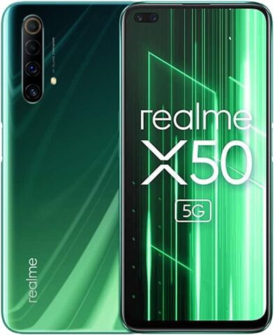 Refurbished: Realme X50 5G (6GB+128GB) Jungle Green, Unlocked B