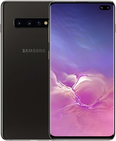 Refurbished: Samsung Galaxy S10 Plus Dual Sim 512GB Ceramic Black, EE C